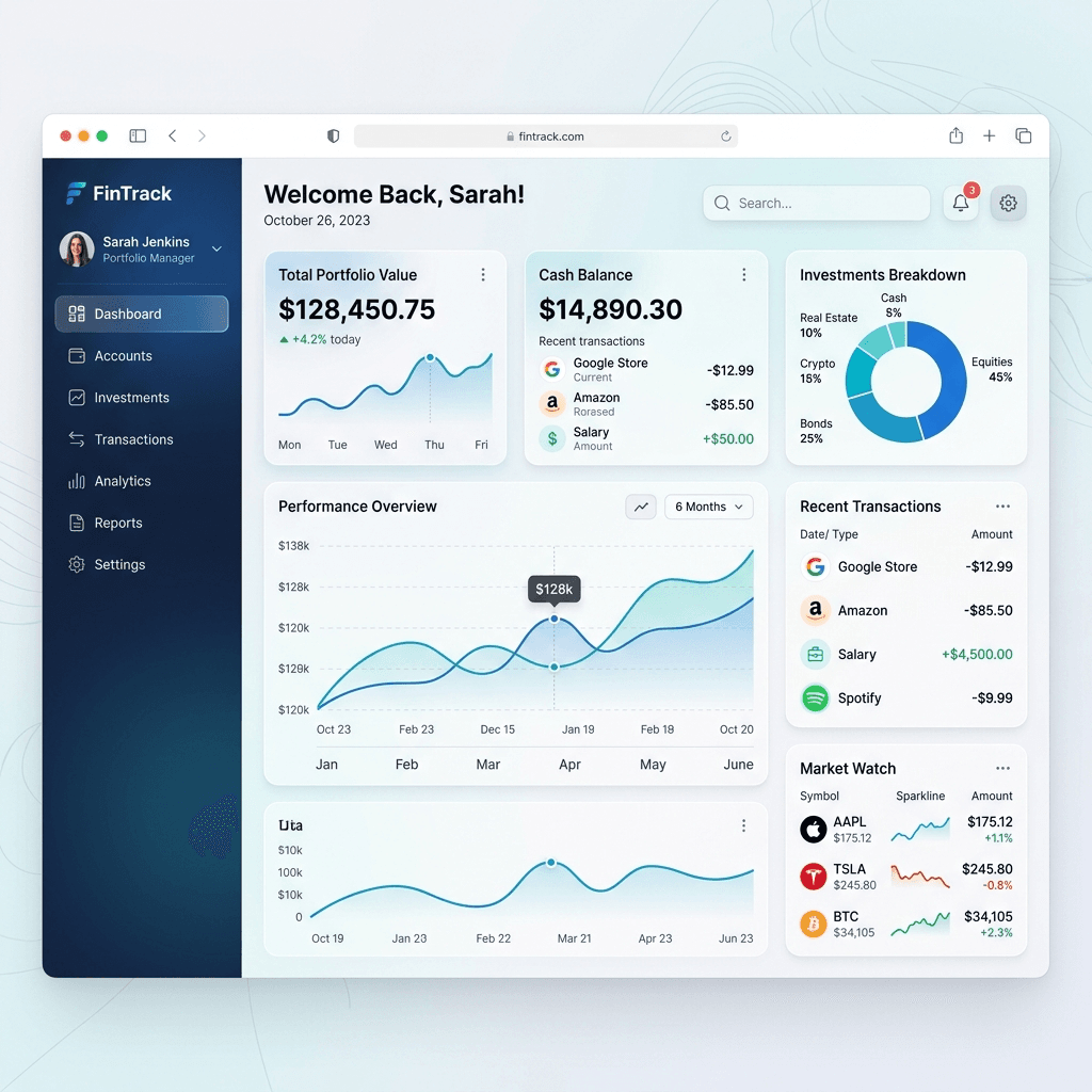 Website Template Interface