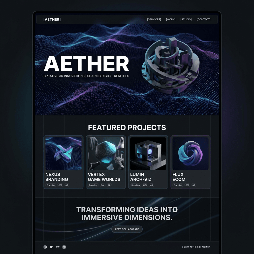 Website Template Interface