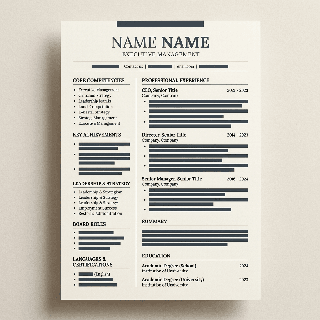 Website Template Interface